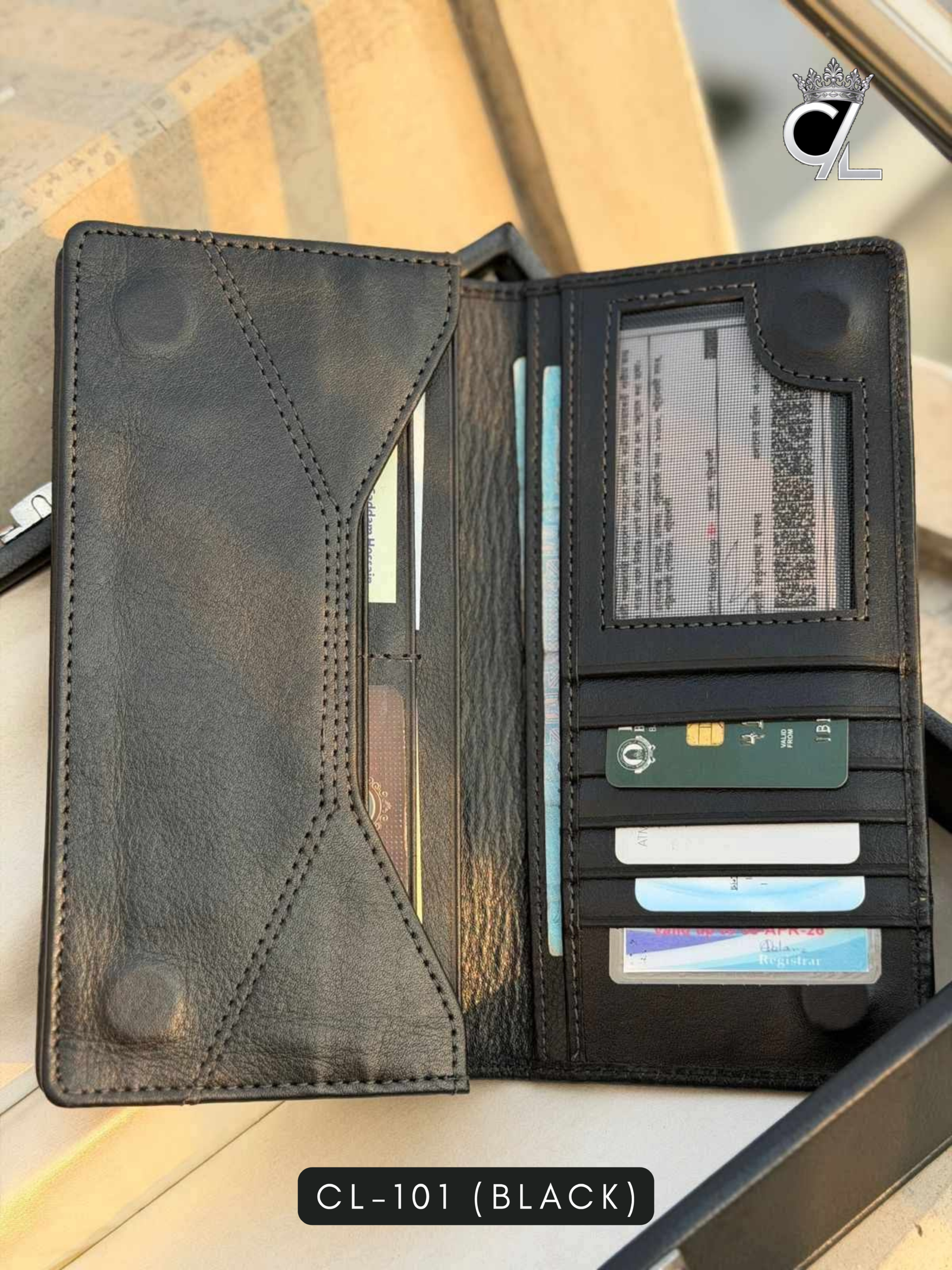 Long Wallet Black